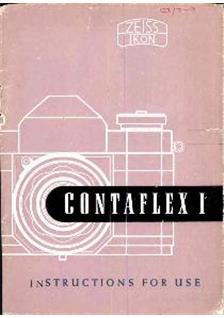 Zeiss Ikon Contaflex 1 manual. Camera Instructions.